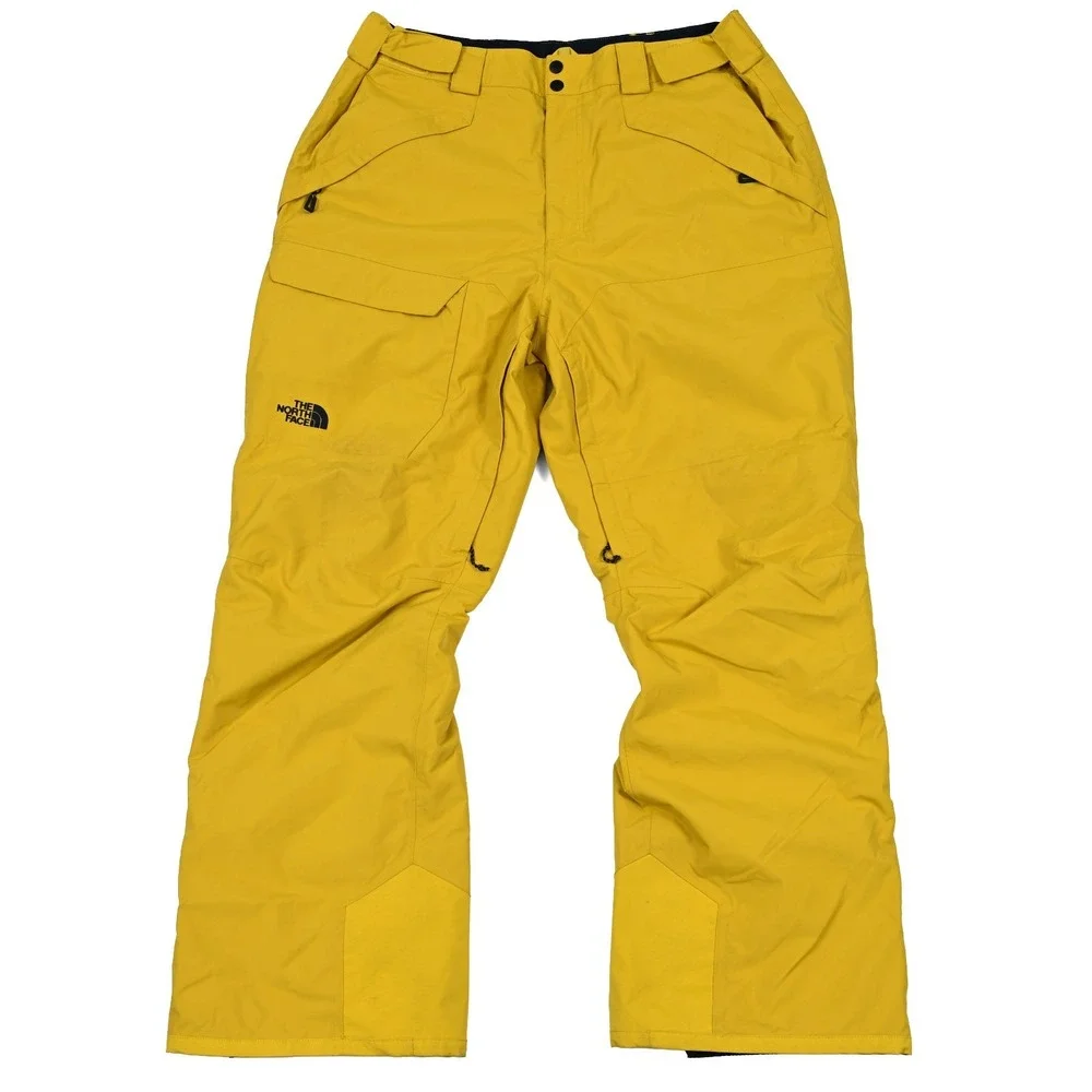 The North Face Freedom Insulated Ski Snow Pants Men's XL Regular Yelllow Dryvent